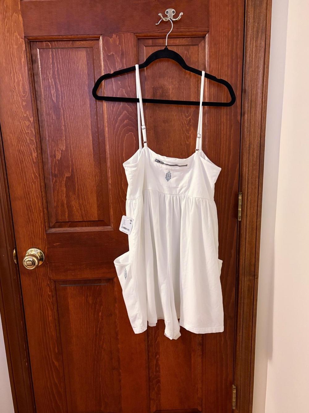 FREE PEOPLE FP Movement Hot Shot Strappy Romper White NWT Size M - Picture 5 of 7
